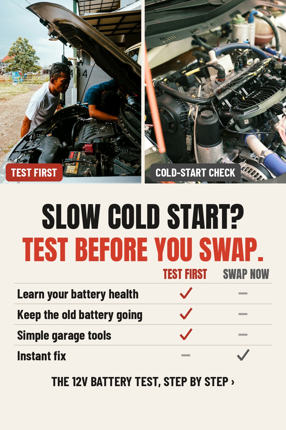 Slow Cold Start? Test Before You Swap.